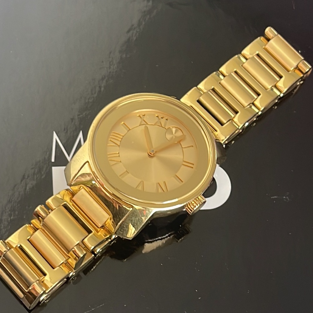 MOVADO BOLD GOLD WATCH